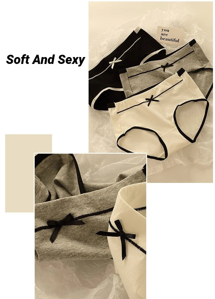 Women'S Underwear Set Breathable Full Panties For Girls Soft High Waist Briefs Student Style Pcs Antibacterial Ice Silk