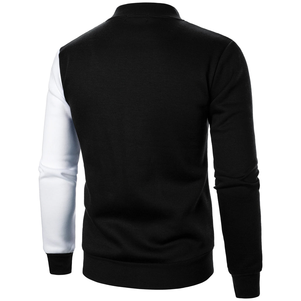Blazer de ginásio casual de manga comprida com fecho para primavera/outono