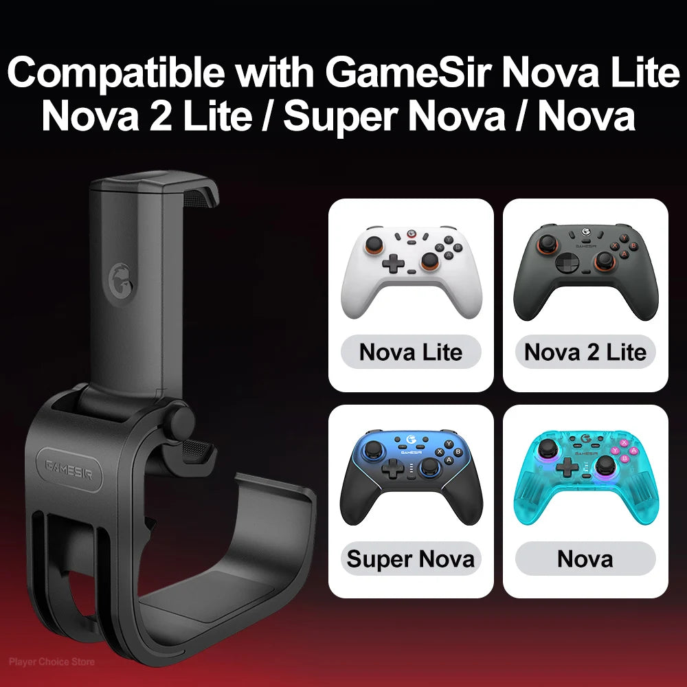 GameSir Gamepad Mobile Phone Clip Stand for Nova Lite Nova 2 Lite Super Nova Controle Foldable Design Fit Width 75-102mm