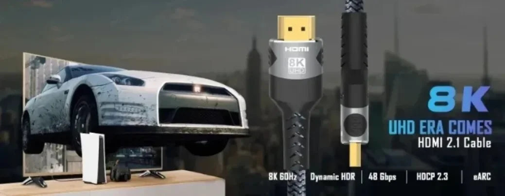 8K HDMI-Compatible Cable 4K@120Hz 8K@60Hz Cable 48Gbps Adapter For RTX 3080 eARC HDR Video Cable PC Laptop TV box PS5