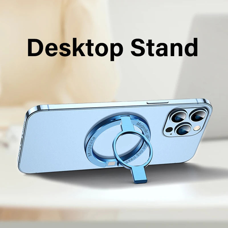 Magnetic Ring Phone Holder For MagSafe Portable Mobile Phone Magnet Foldable Bracket Removable Grip Stand for iPhone Support