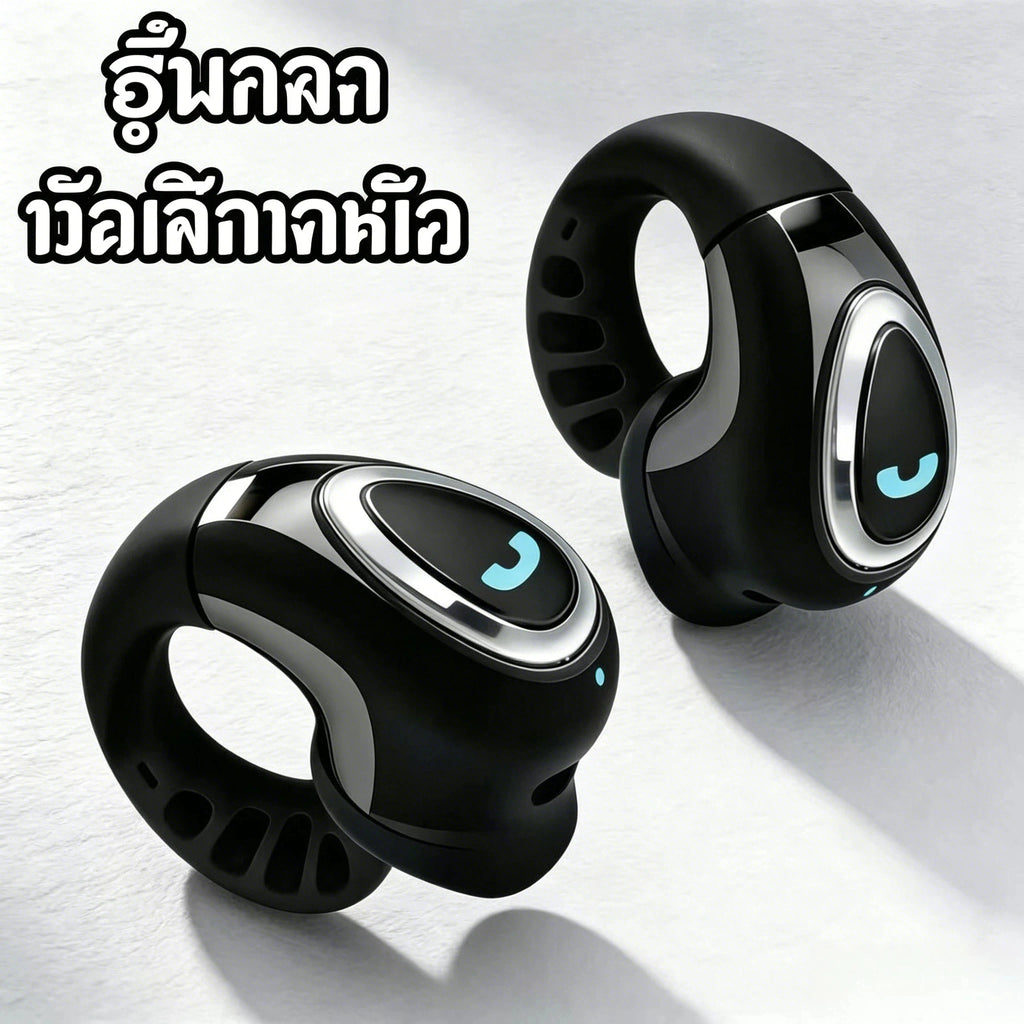 BT  Earphone Clip On Monaural Inear Motion Stereo Bone Conduction  Business Wireless Earphone Mini Monaural Tws