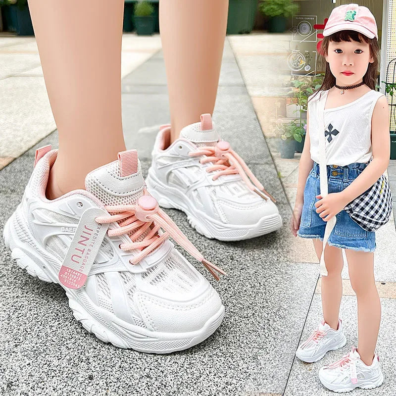 Size 26-36 Fashion Shoes Children Sneakers Sport Girls Shoes Child Rubber Leisure Trainers Kids Sneakers 2020 Brand Autumn Shoes