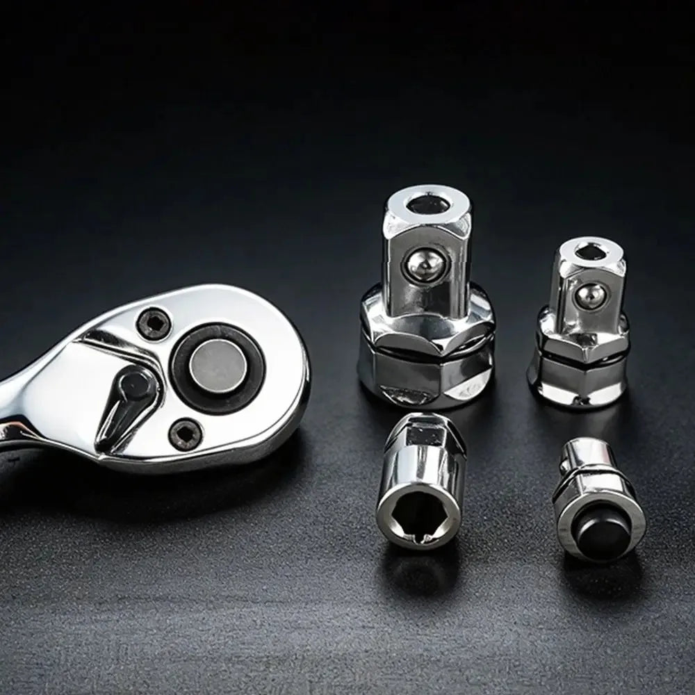 1/4 3/8 1/2 Inch Hex Ratchet Wrench Socket Adapter Quick Release Converter Chrome Vanadium Steel Drive Tool Accessories