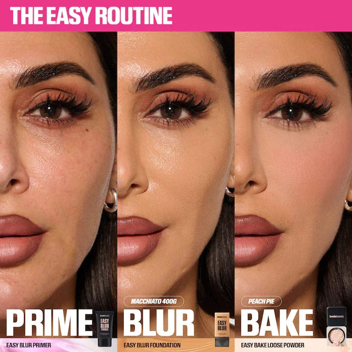 HudaBeauty Easy Bake Loose Powder Brightening Correcting Duo LongLasting Oil Control Natural Face Waterproof BrighTening Makeup