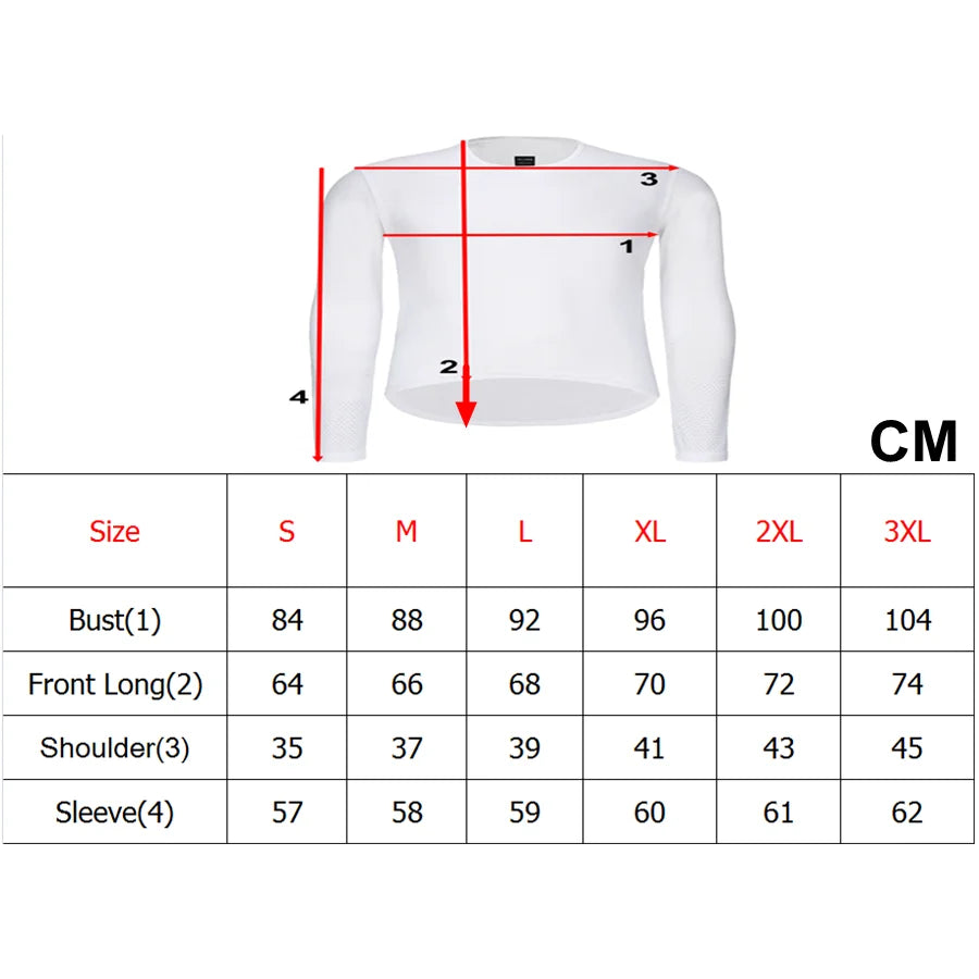 Rsantce 2023 Cycling Base Layer Long Sleeve Bike Sports Bike Shirt Underwear Racing Bicycle Jersey Shirt Undershirt