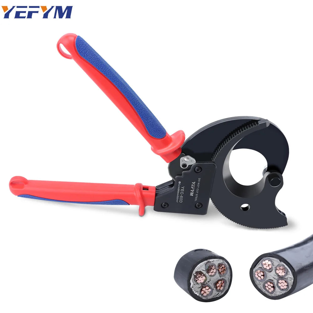 Cable Cutter/Wire Plier/Wire Cutter/Cable Cutting Pliers - Manual Ratchet-type Special-purpose Cable Cutter YEC-60D Max 500mm²