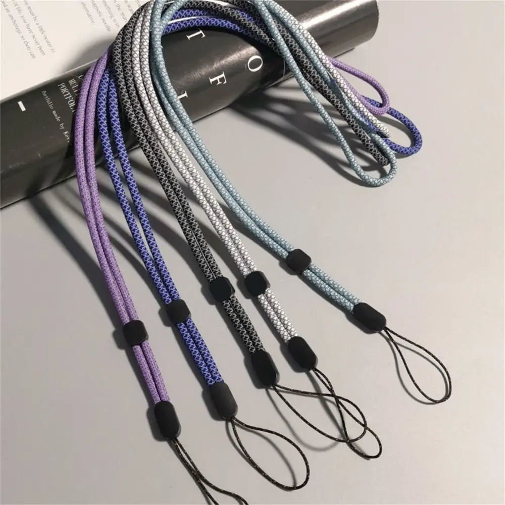 Fluorescent Long Phone Lanyard Neck Hanging Hanging Cord Cell Phone Strap Pendant Nylon Mobile Phone Chain Phone Case