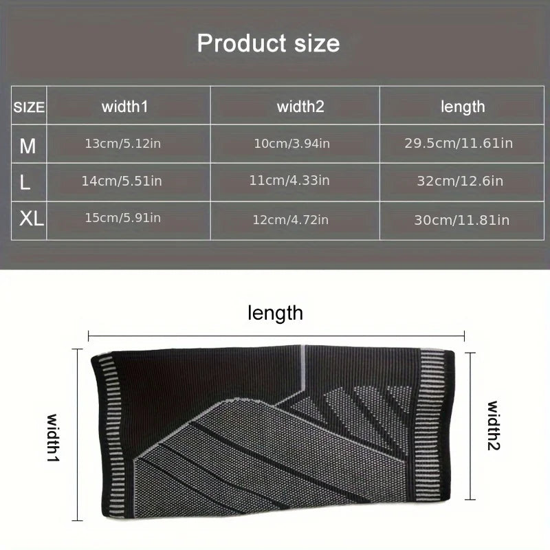 1Pcs Men's Compression Leg Sleeves - Breathable Calf Support for Running Basketball Marathon Sports Guard