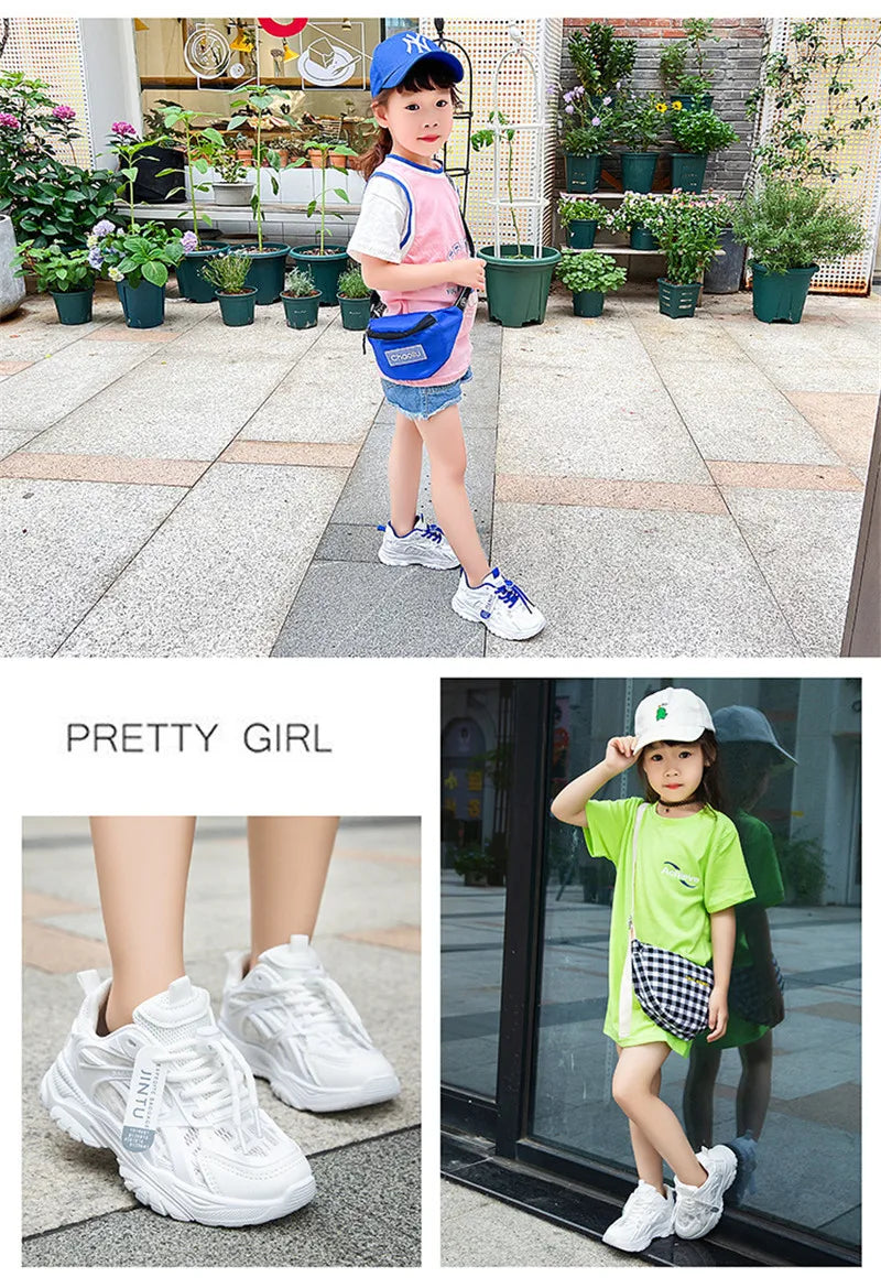 Size 26-36 Fashion Shoes Children Sneakers Sport Girls Shoes Child Rubber Leisure Trainers Kids Sneakers 2020 Brand Autumn Shoes