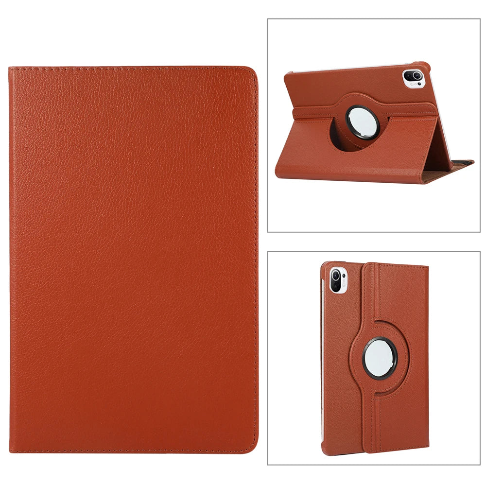 360 Degree Rotating Case For Xiaomi RedMi Pad 2 SE 11 10.61"Stand Cover Xiaomi pad 5 6 11 Pad 7 Pro 11.2 PU Leather Tablet Cases