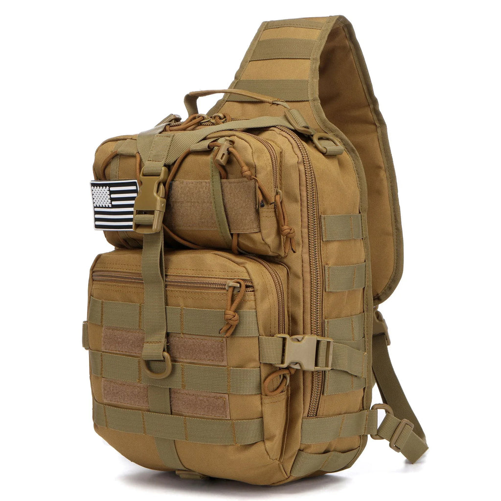 Tactical Assault Pack Sling Backpack Waterproof EDC Rucksack Bag for Outdoor Hiking Camping Hunting Trekking Travelling
