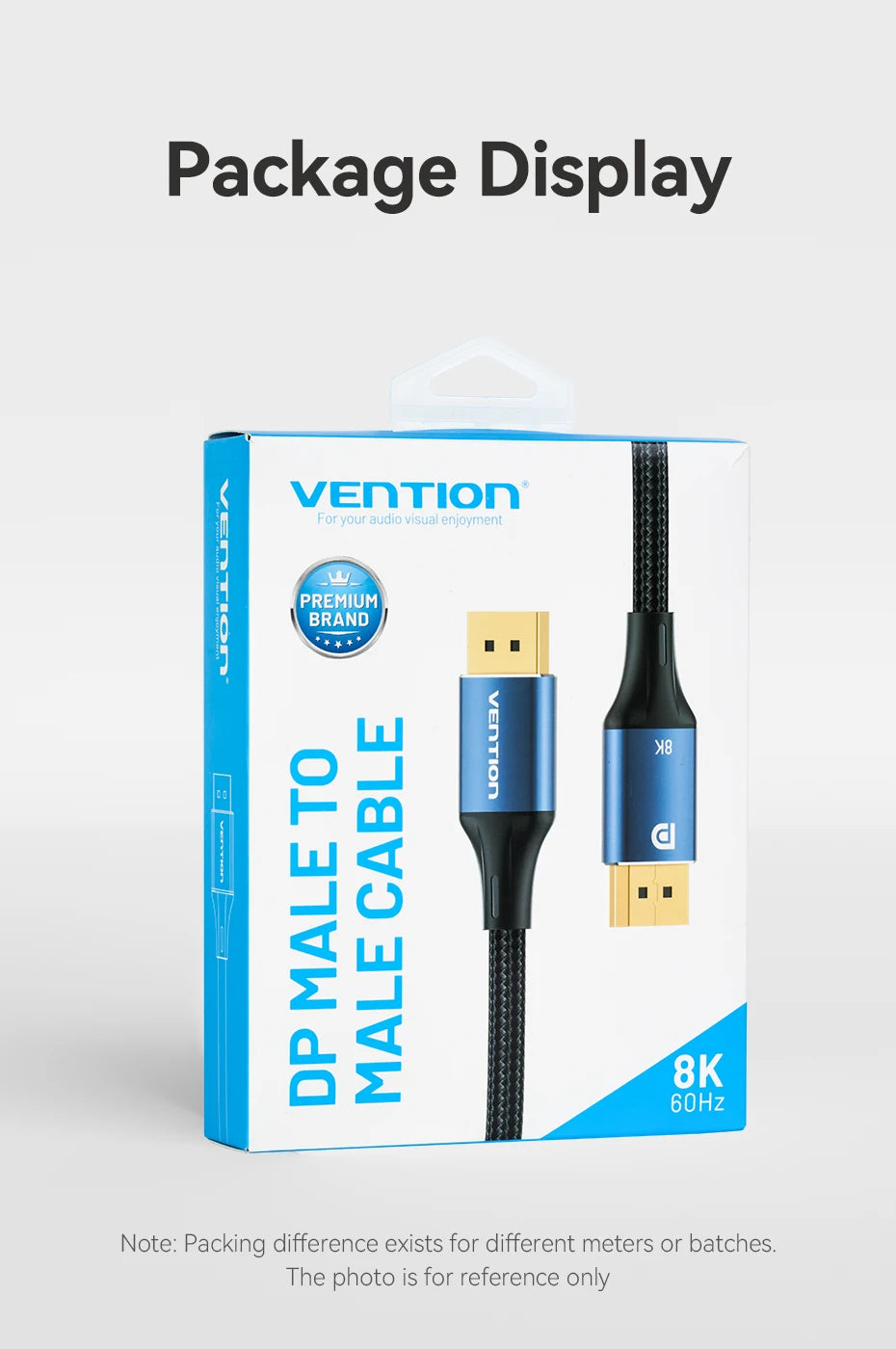 Vention DisplayPort 1.4 Cable 8K 60Hz 4K HDR 165Hz Display Port Audio Cable for Video PC Laptop TV Display Port 1.4 DP Cable 1.2