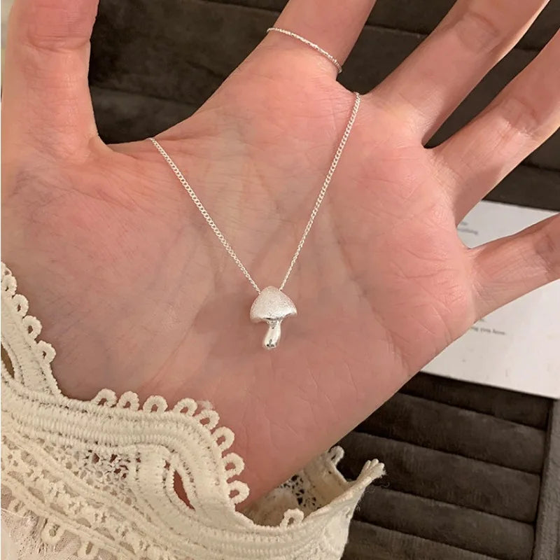 925 Silver Necklace Punk Wealth Good Wish Matte Ball Bread OT Clasp Stackable for Women Girl Jewelry Gift Dropshipping Wholesale