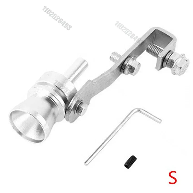 Professional Aluminum Turbo Sound Exhaust Muffler Pipe Whistle Car Blow Off Valve Tip Simulator Whistler Accessories