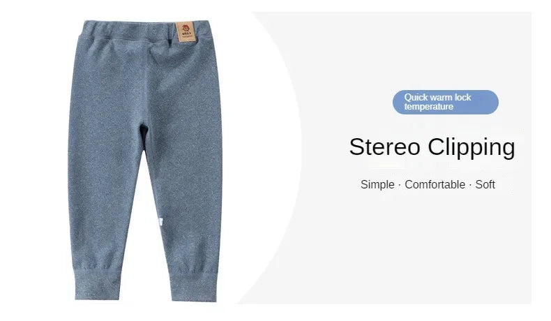 Big Size Children's Fleece Warm Render Pants For Boys Girls Winter Velvet Leggings Kids Baby Base Pants Thickened Long Johns