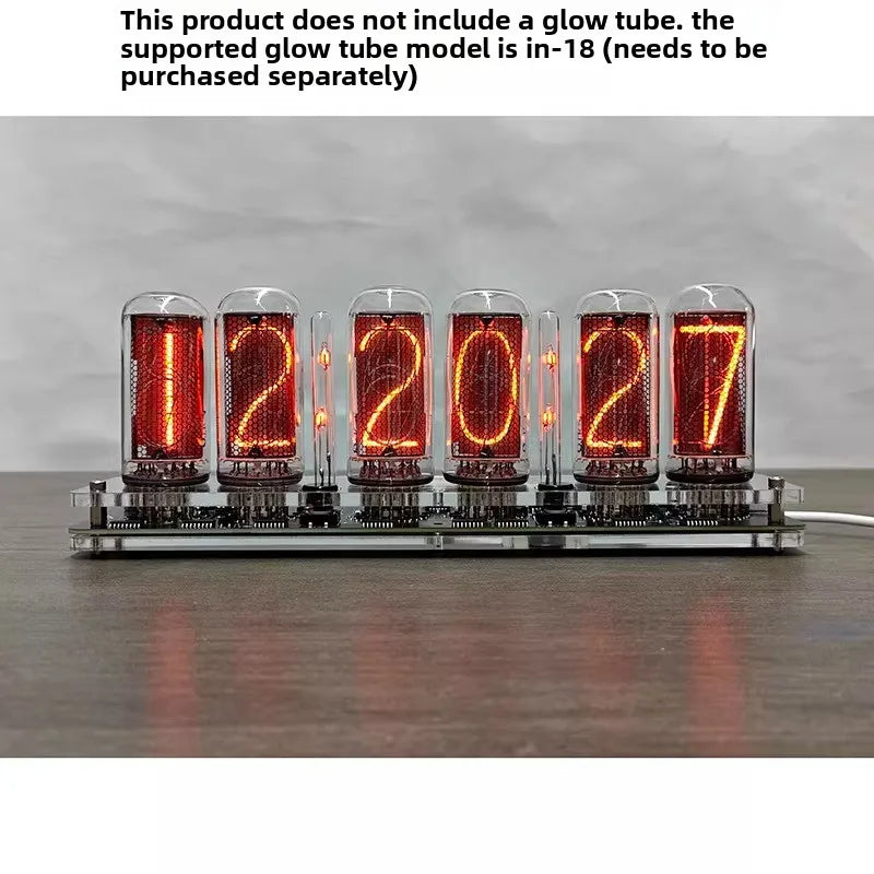 6-digit IN18 Nixie Clock Nixie Tube Clock IN-18 Four Tubes Nixie Clock