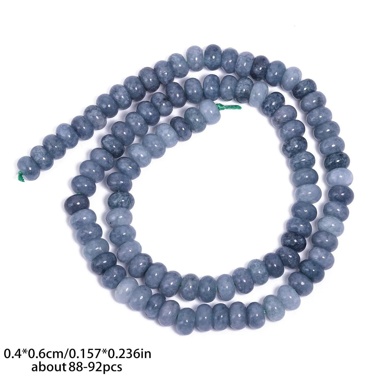 4x6mm Abacus Shape Jade Stone Beads Multicolor Mixed Spacer Beads for Jewelry Making Handmade DIY Bracelet Necklace Pendant