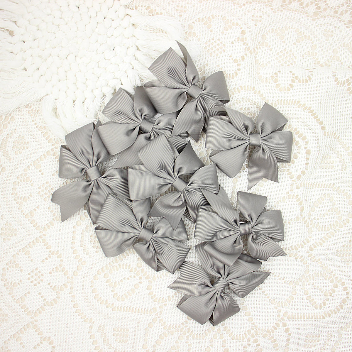10pcs Ribbon Bow Hair Clip for Girls Hair Accessories Winnower Children Alligator Clip Kids Hairbow Hairpin Grosgrain Barrettes