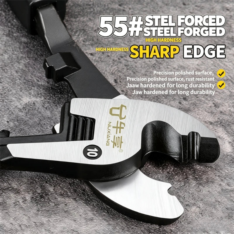 6/8/10 inch Cable Cutter Electrician Professional Wire Cable Cutter Stripper Pliers Hand Tool Cable Scissors Multifunctional