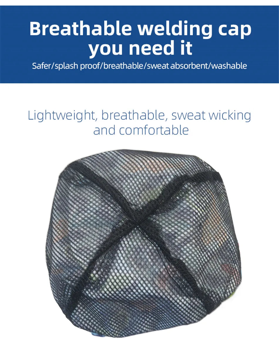 Multi-Color Flame Retardant Welding Cap, Anti-Burn Protective Head Cover Welder Work Hat