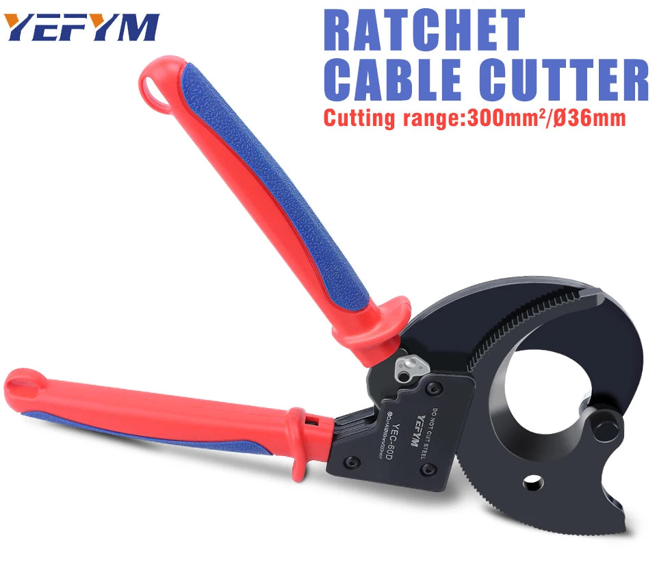 Cable Cutter/Wire Plier/Wire Cutter/Cable Cutting Pliers - Manual Ratchet-type Special-purpose Cable Cutter YEC-60D Max 500mm²