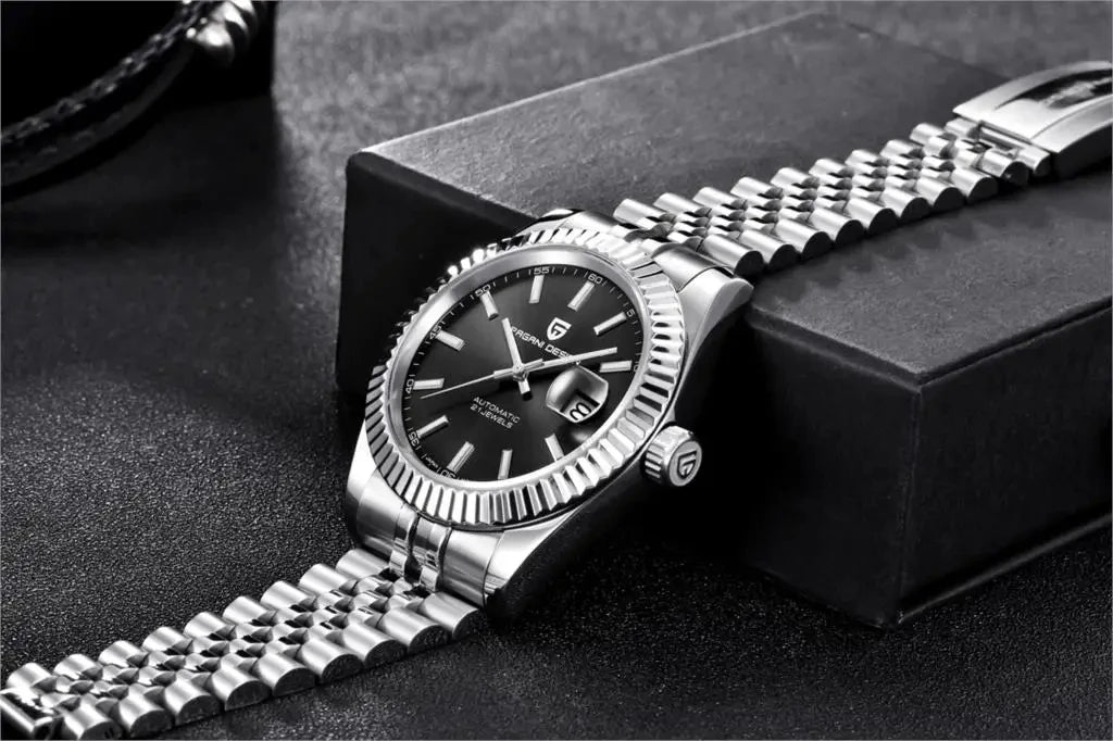 PAGANI DESIGN 2026 Mens Automatic Watch Japan NH35A/8215 Movement 42mm Stainless Steel Sapphire Glass 100M Waterproof Business