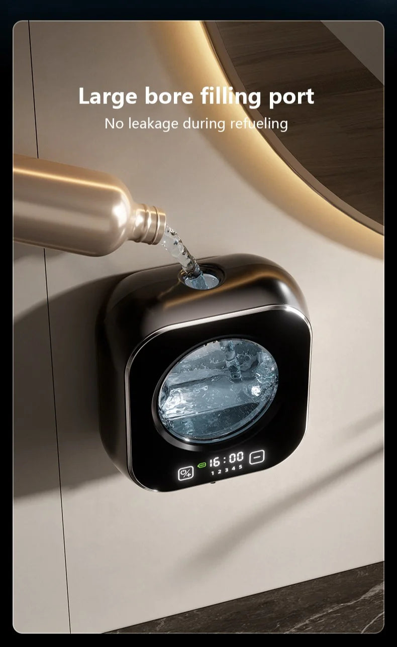 Smart Induction Hand Washer Sensor Wall Mounted Foam Infrared Sensor Liquid Soap Dispensers with Temperature Digital Display