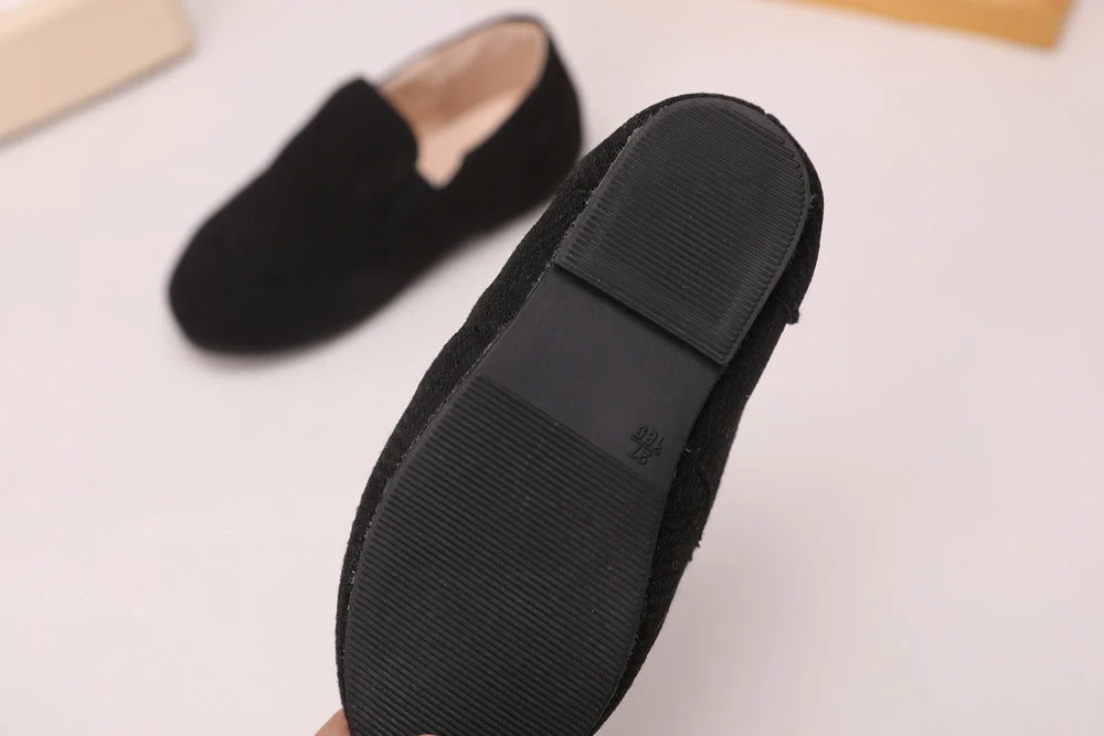 AS Kids Shoes Children Leather Shoes Baby Girls Warm Brand Loafers Toddler Slip On Princess Flats Boys Oxford Platform Mary Jane