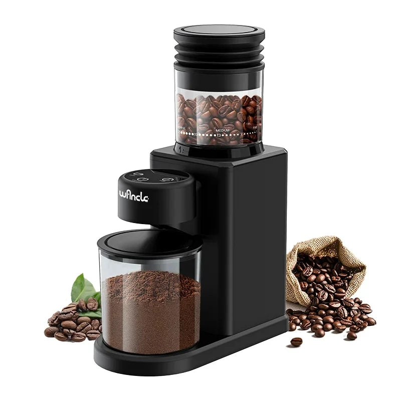 Electric Conical Burr Grinder Coffee Bean Grinder with 25 Grind Setting for French Espresso Touchscreen Dual Modes Grinding
