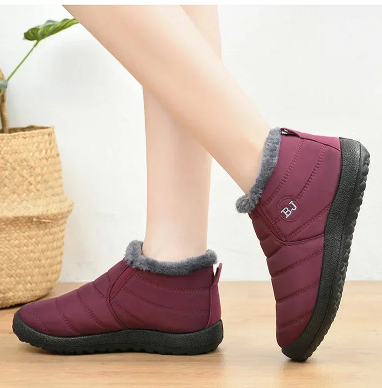 Waterproof Winter Boots for Women 2023 New Plush Snow Boots Women Ankle Boots Warm Black Couple Cotton Couples Platform Shoes