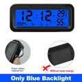 Solar/USB Car Clocks Dashboard Thermometer Automotive Electronic Watch Led Display Time with Back Luminous Car Accessories