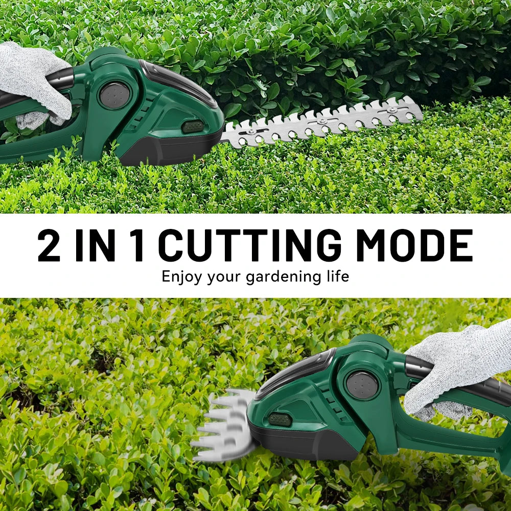 2IN 1 Electric Hedge Trimmer Cordless Household Landscaping Hedge Trimmer Power Tool For Makita Battery Pin for Garden, Lawn