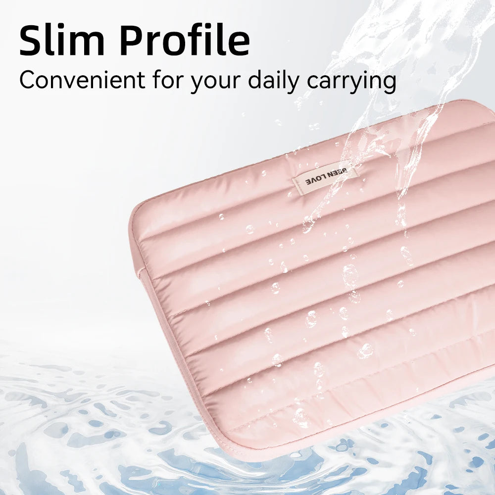 13/14 Inch Puffy Laptop Sleeve Cover Bag For Laptop Cover for MacBook Air iPad Pro Tablet Pouch Bag Fashion Notebook Soft Case