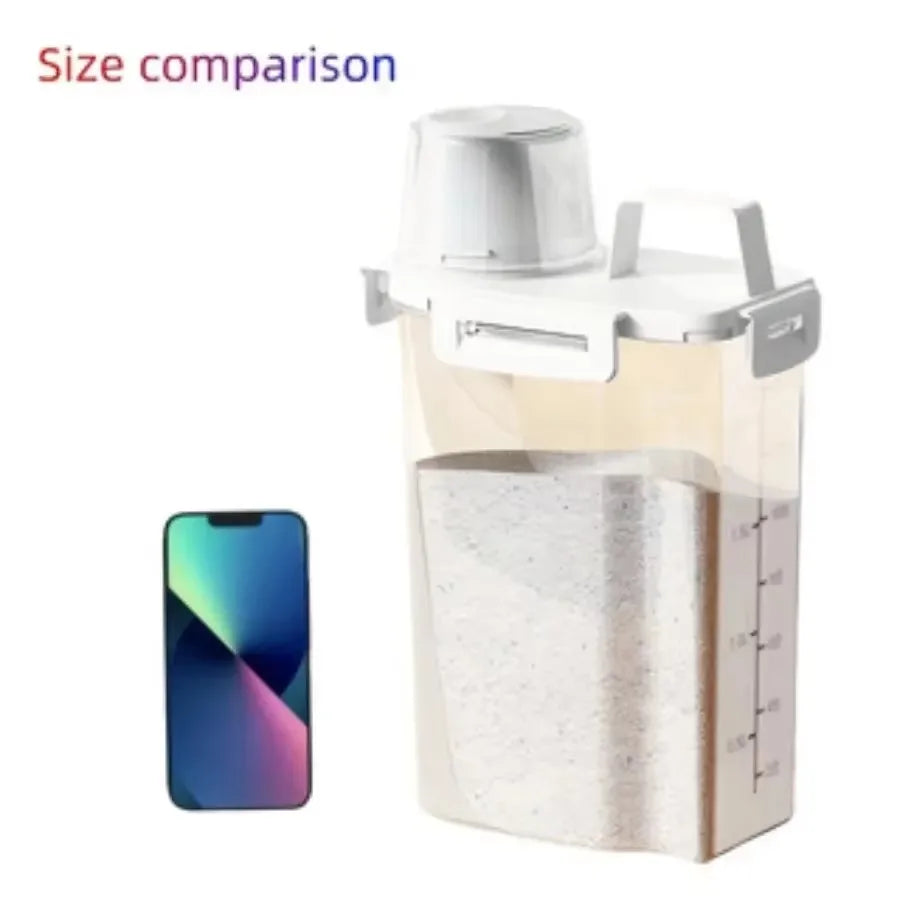 Hot Sale Reusable Laundry Detergent Dispenser Sealed Storage Container For Grain Miscellaneous Storage Tank Kitchen Storage Box