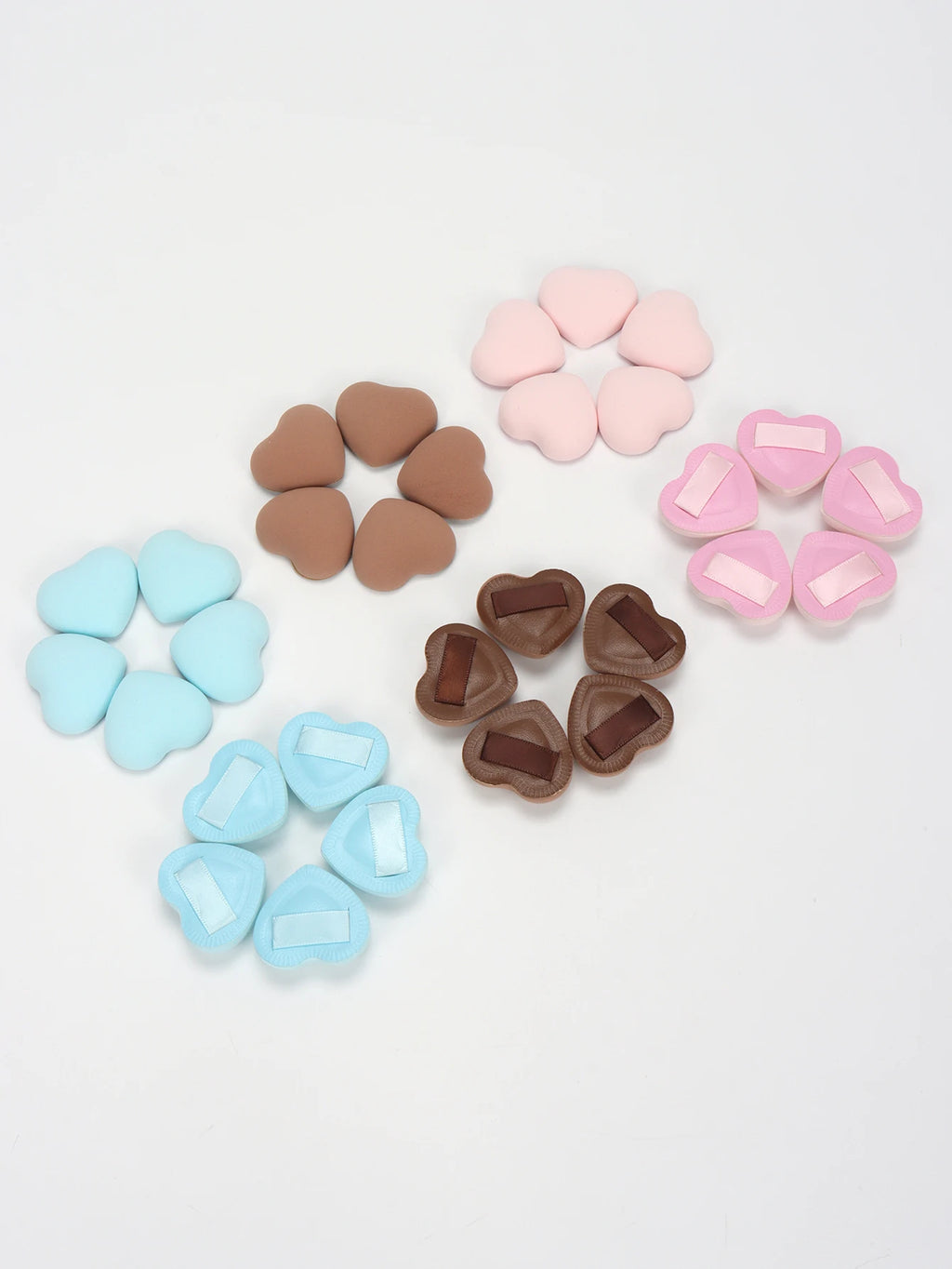 5/10/20Pcs Super Soft Cotton Candy Makeup Puff Necessary Wet Dry Use Air Cushion Powder Puff Multifunction Portable Makeup Sponge