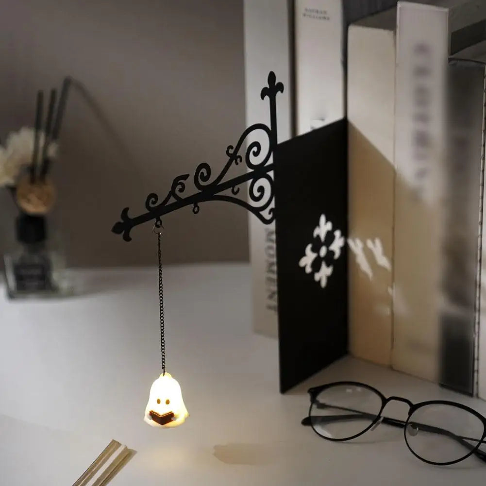 Library Lantern Decorative Bookshelf Lighting Retro Library Lantern Bookshelf Lamp Multifunctional Warm LED Nightlight Ornament