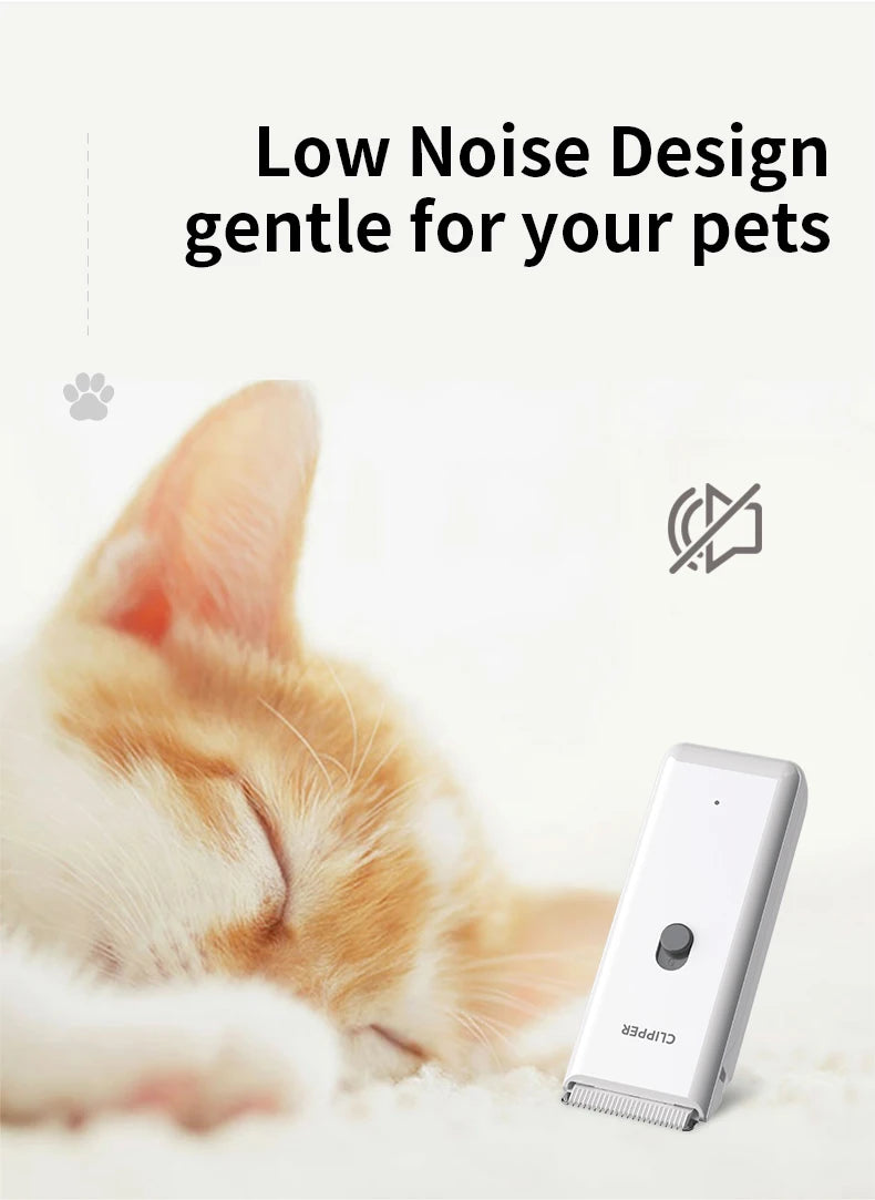 Pet Hair Clippers for Cats Dogs, Low Noise Waterproof Wireless Grooming Trimmers for Pet Salon, Optional Replacement Blades