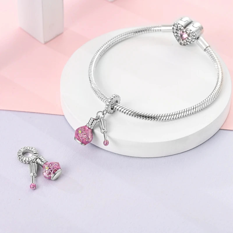 New Original Charm Beads 925 Sterling Silver Butterfly Hot Air Balloon Dangle For Bracelet Women Girl Fine DIY Jewelry Gift