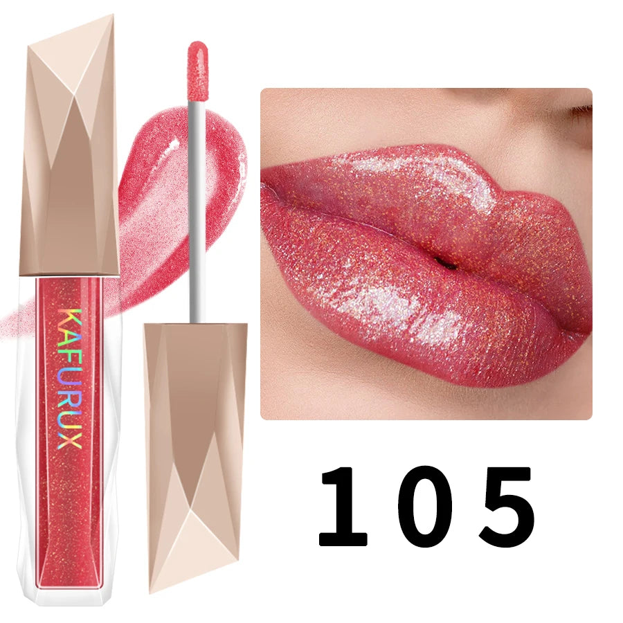 1PC Shimmer Lip Gloss For Fuller Lip Effect, Moisturizing Lip Care  Lip Essence Long Lasting Lip Glaze Sexy Lips Makeup Pink Red