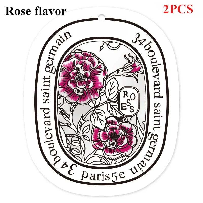 Car Fragrance Tablet Car Air Purifying Perfume Fragrance Hanging Decoration Deodorizing Fragrance Card Car Accessories Interior
