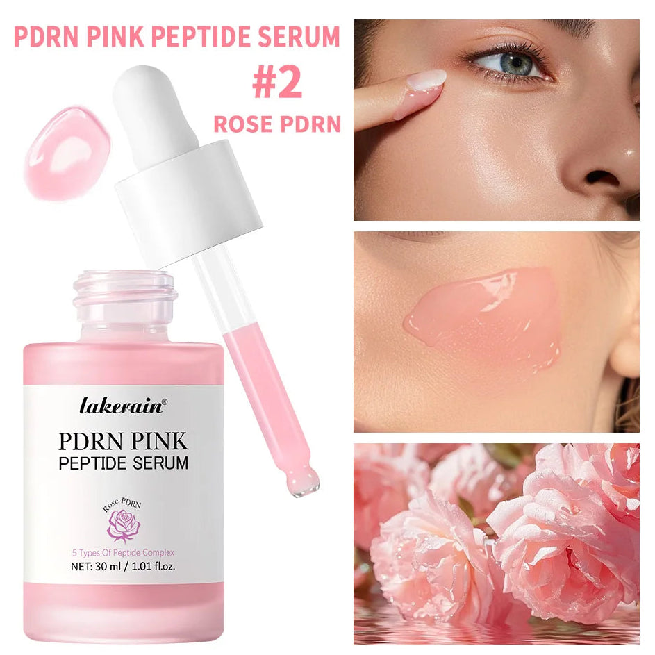 Salmon DNA PDRN Pink Peptide Serum Pink Glow Serum Remove Skin Darkness Hydrating Moisturizing Firming Korean Skincare