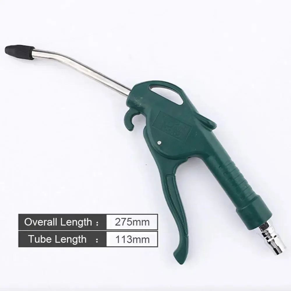 Pneumatic Air Blow Gun Set, Short & Long Nozzle for Heavy Duty Dusting, High Pressure Compressed Air Duster for Workshop