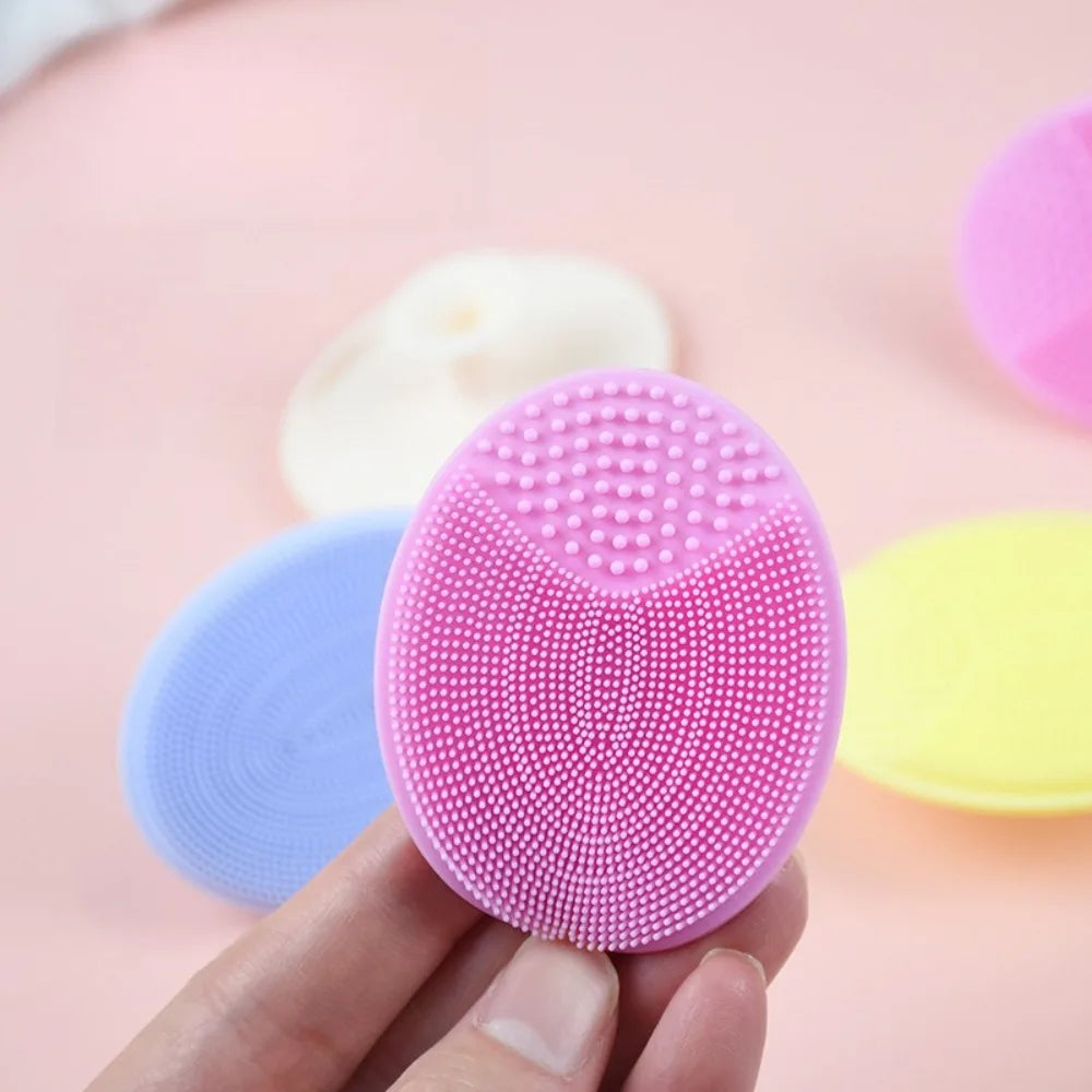 Soft Silicone Face Brush Cleanser and Massager Manual Facial Cleansing Brush Exfoliating Silicone Face Scrubber for Women Man
