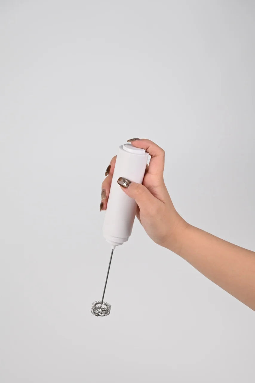 Hand-Held Electric Milk Foam Maker Coffee Mixer Kitchen Strong Egg Beater Mixer Battery AA Powered