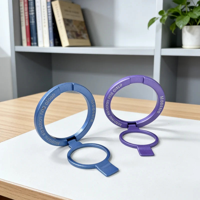 Magnetic Ring Phone Holder For MagSafe Portable Mobile Phone Magnet Foldable Bracket Removable Grip Stand for iPhone Support