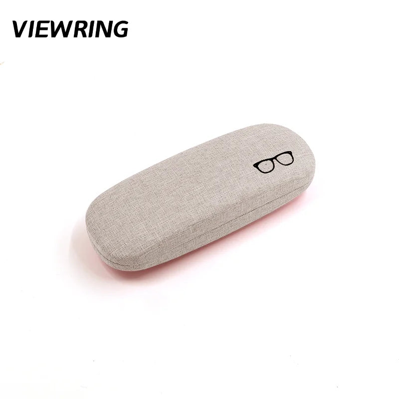 Viewring Linen Solid Color Glasses Case Hard Shell Anti Pressure Eyeglasses Portable Men's And Women's Sunglasses Storage Box