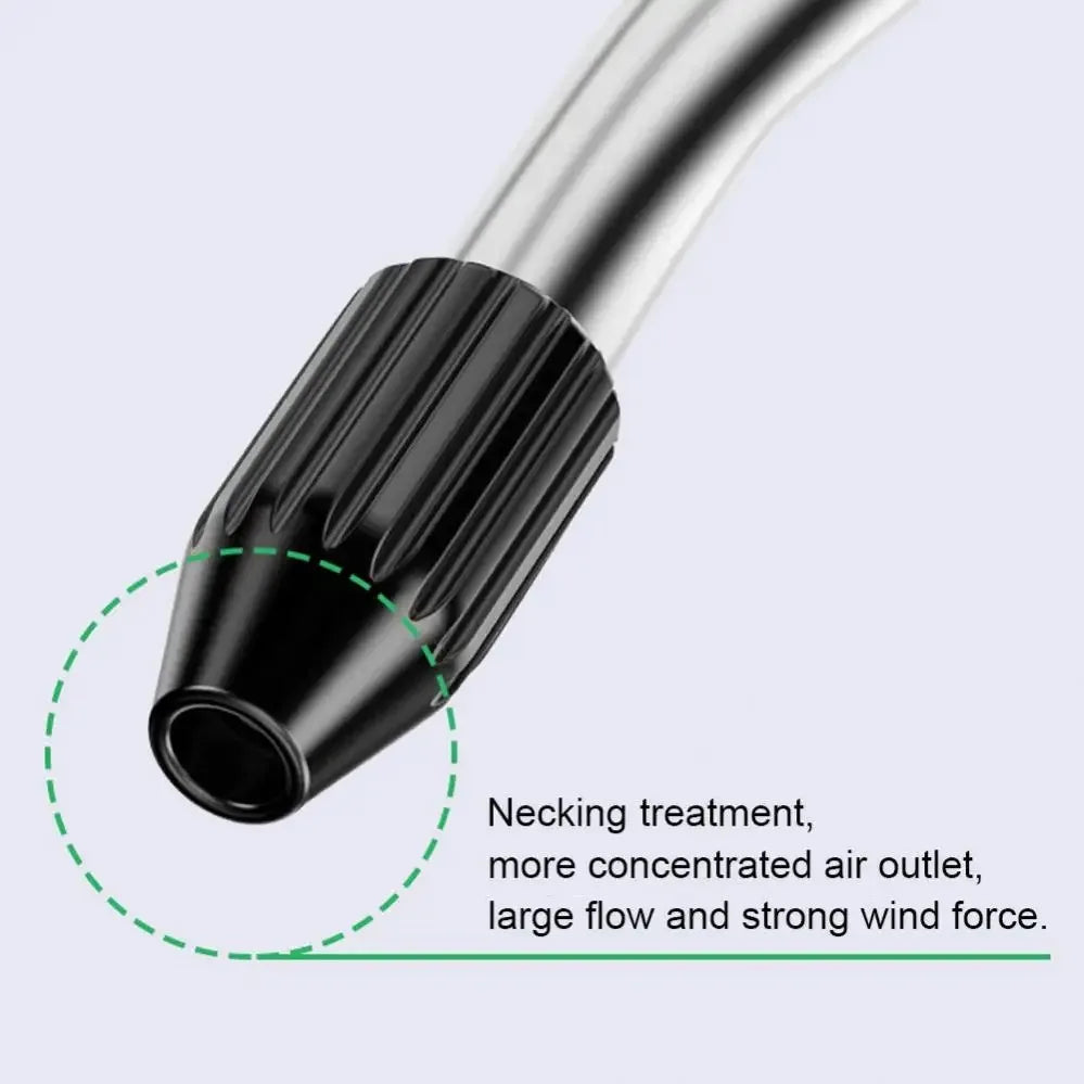 Pneumatic Air Blow Gun Set, Short & Long Nozzle for Heavy Duty Dusting, High Pressure Compressed Air Duster for Workshop