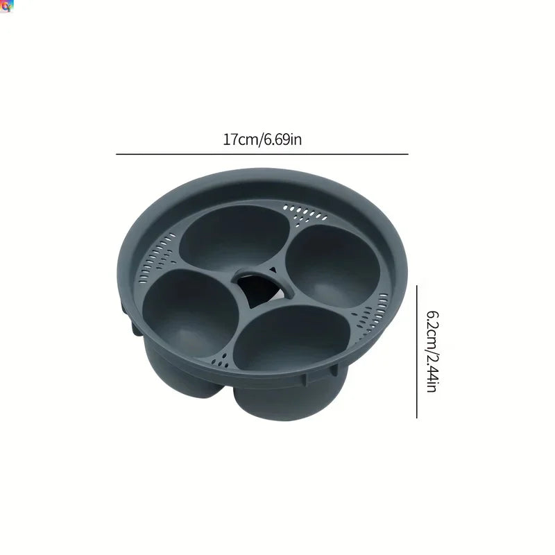 Kitchen Gadget Four Compartment Egg Steamer Household Poached Egg Cooker Bowl Easy Breakfast Maker