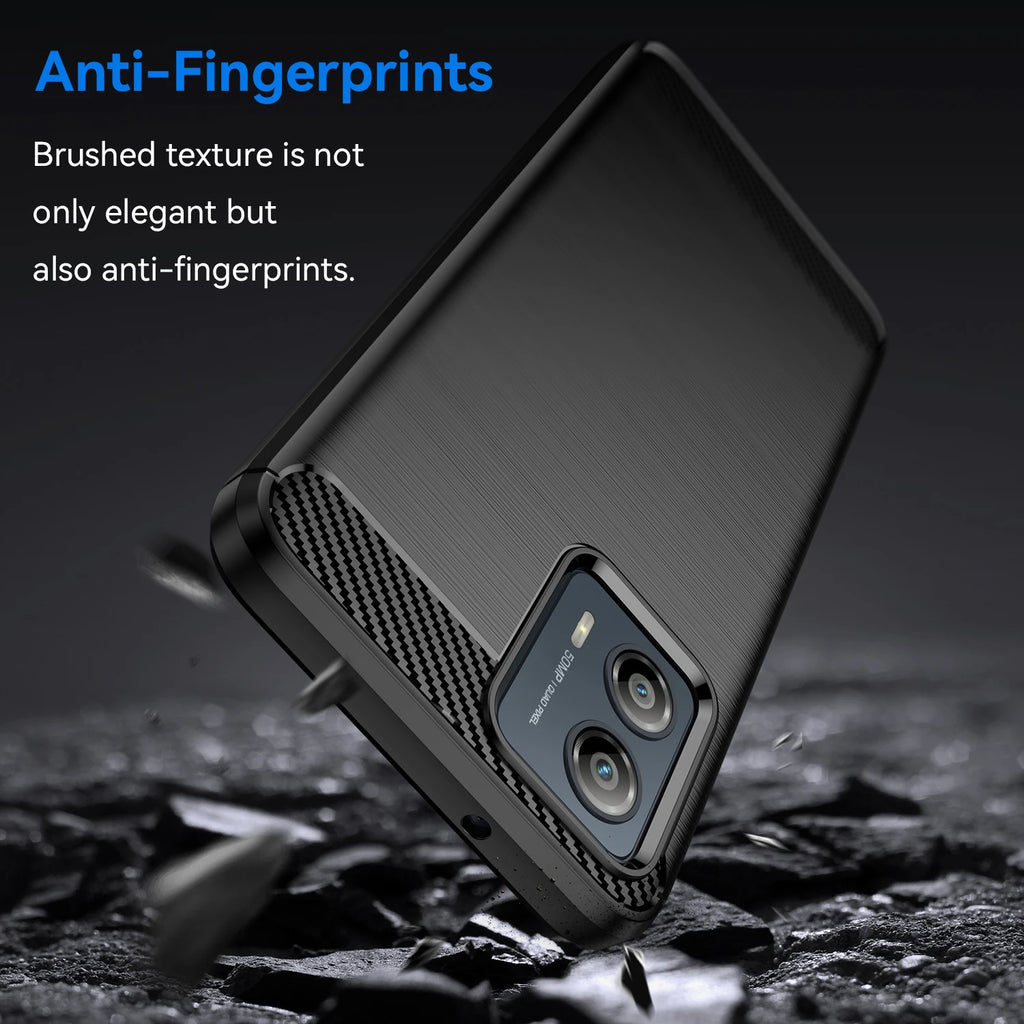 Rubber Carbon Fiber Soft TPU Silicone Back Cover For Motorola Moto G54 G14 G84 G30 G20 G10 G23 G53 G60 G73 G200 G100 Phone Case